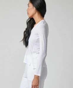 Stateside NEW ARRIVALS Supima Slub Jersey Long Sleeve V-Neck