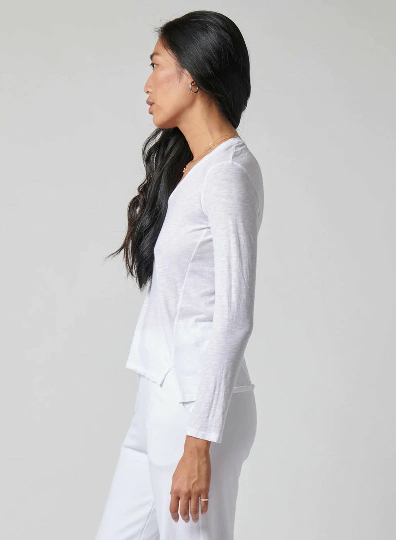 Stateside NEW ARRIVALS Supima Slub Jersey Long Sleeve V-Neck 4 Stateside NEW ARRIVALS Supima Slub Jersey Long Sleeve V-Neck