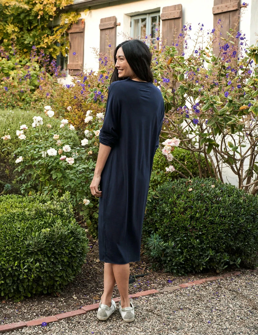 Frank & Eileen Funnel Neck Midi Dress British Royal Navy Clothing 5 Frank & Eileen Funnel Neck Midi Dress British Royal Navy Clothing