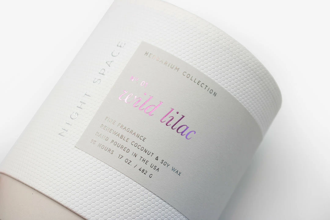 Night Space Herbarium Collection: Wild Lilac Candle NEW ARRIVALS 6 Night Space Herbarium Collection: Wild Lilac Candle NEW ARRIVALS