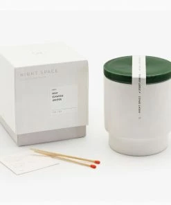 Night Space Dark Green Candle