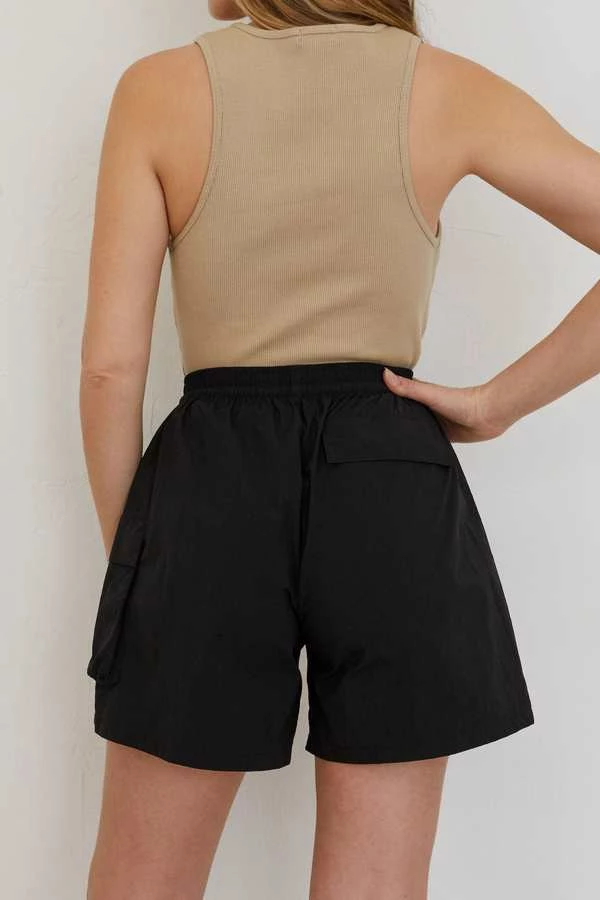 Donni NEW ARRIVALS Cargo Short In Jet 5 Donni NEW ARRIVALS Cargo Short In Jet