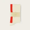 Escuyer Knee High Sock Ecru / Orange Accessories