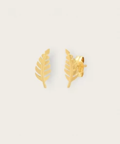 Tai Rittichai NEW ARRIVALS 14K Leaf Stud Earrings