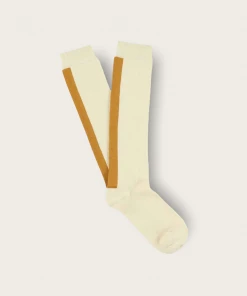 Escuyer Knee High Sock Ecru / Mustard Accessories