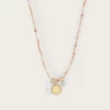 Tai Rittichai Pink Aventurine Knotted Necklace With Opal