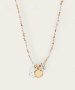 Tai Rittichai Pink Aventurine Knotted Necklace With Opal