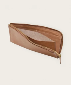 8.6.4 Wallet Zip Long Leather Tan
