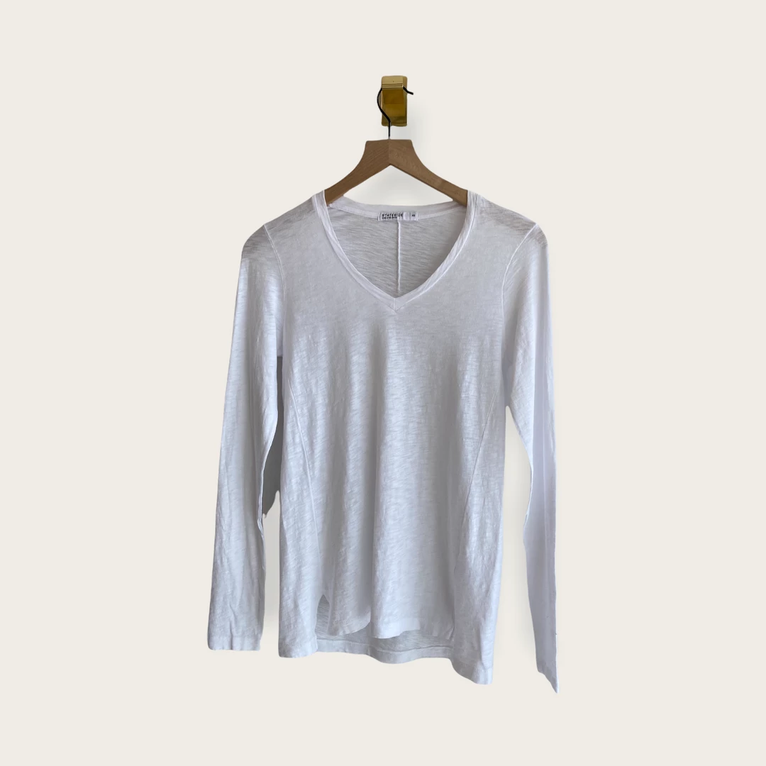 Stateside NEW ARRIVALS Supima Slub Jersey Long Sleeve V-Neck 8 Stateside NEW ARRIVALS Supima Slub Jersey Long Sleeve V-Neck