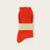 Escuyer Crew Socks: Orange 1 Escuyer Crew Socks: Orange