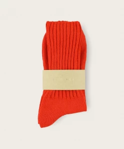 Escuyer Crew Socks: Orange