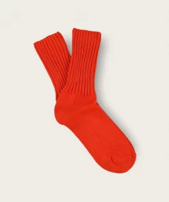 Escuyer Crew Socks: Orange