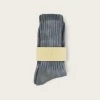 Escuyer Tie Dye Socks: Ecru/Navy Accessories