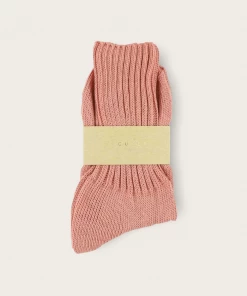 Escuyer Accessories Crew Socks: Pink