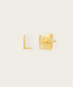 Tai Rittichai NEW ARRIVALS 14k Gold Initial Post Earrings