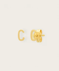 Tai Rittichai NEW ARRIVALS 14k Gold Initial Post Earrings