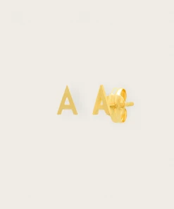 Tai Rittichai NEW ARRIVALS 14k Gold Initial Post Earrings