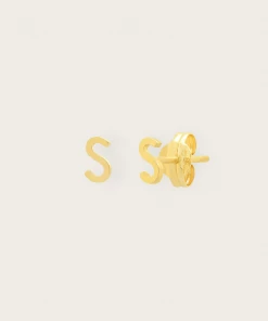 Tai Rittichai NEW ARRIVALS 14k Gold Initial Post Earrings