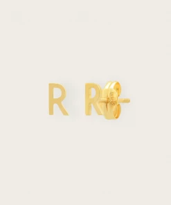 Tai Rittichai NEW ARRIVALS 14k Gold Initial Post Earrings