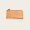 8.6.4 Wallet Zip Long Leather Tan