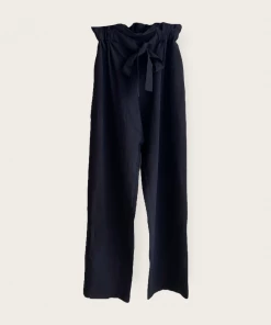 Emerson Fry Paris Pant: Black Linen