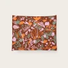 Hillery Sproatt Decor Poppies & Lotus Cinnamon Blanket