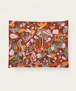 Hillery Sproatt Decor Poppies & Lotus Cinnamon Blanket