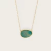 Anna Beck NEW ARRIVALS Large Asymmetrical Turquoise Necklace 16-18"