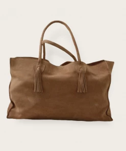 By James NEW ARRIVALS Suede Tote Nude