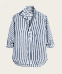 Frank & Eileen Eileen Navy Blue Stripe