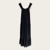 Amente NEW ARRIVALS Tiered Cami Maxi Dress Black