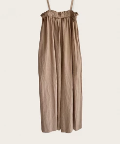 Amente NEW ARRIVALS Mocha Wide Leg Jumpsuit
