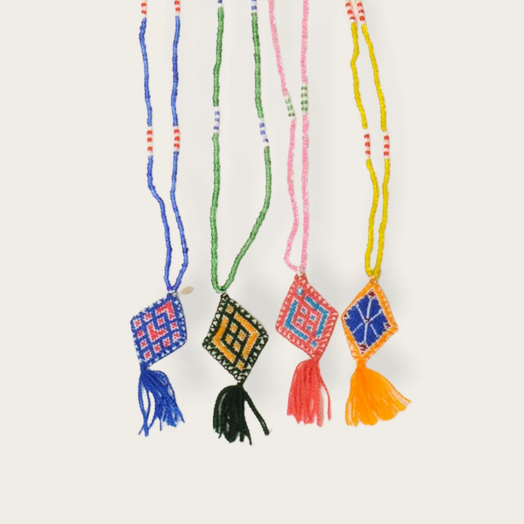 Matta Mexican Tapestry Necklace NEW ARRIVALS 3 Matta Mexican Tapestry Necklace NEW ARRIVALS