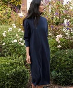 Frank & Eileen Funnel Neck Midi Dress British Royal Navy Clothing