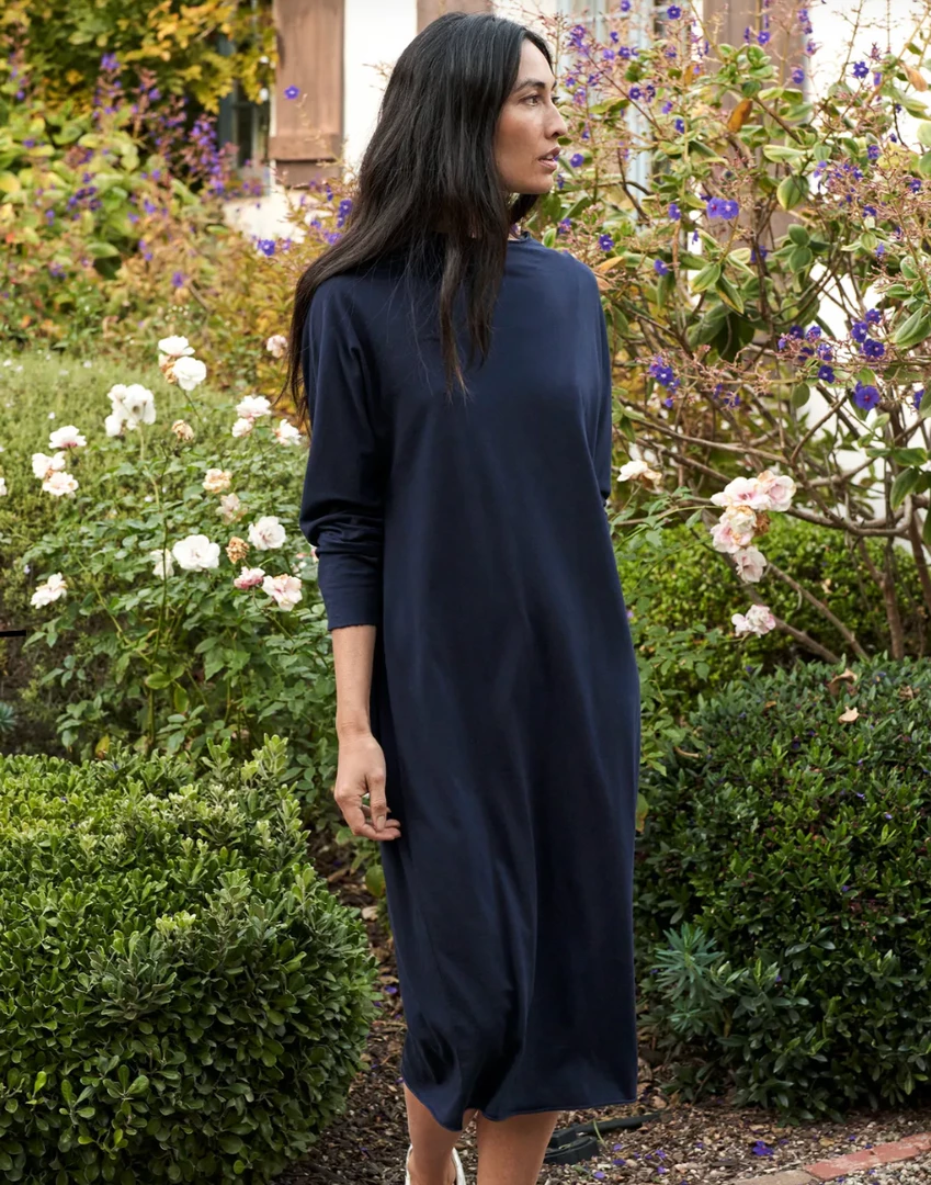 Frank & Eileen Funnel Neck Midi Dress British Royal Navy Clothing 4 Frank & Eileen Funnel Neck Midi Dress British Royal Navy Clothing