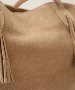 By James NEW ARRIVALS Suede Tote Nude 12 By James NEW ARRIVALS Suede Tote Nude