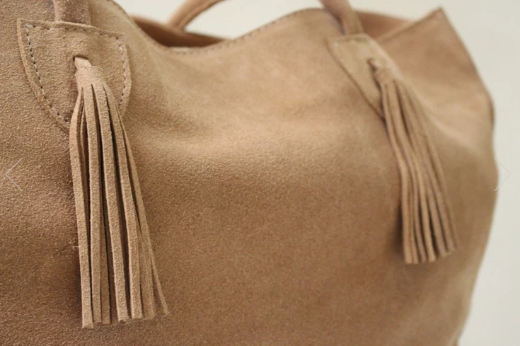 By James NEW ARRIVALS Suede Tote Nude 6 By James NEW ARRIVALS Suede Tote Nude