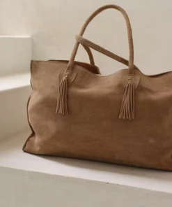 By James NEW ARRIVALS Suede Tote Nude 13 By James NEW ARRIVALS Suede Tote Nude