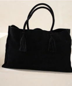By James Suede Tote Black NEW ARRIVALS