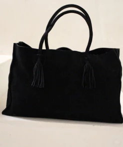 By James Suede Tote Black NEW ARRIVALS