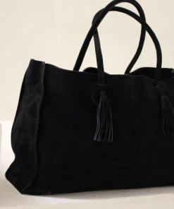 By James Suede Tote Black NEW ARRIVALS
