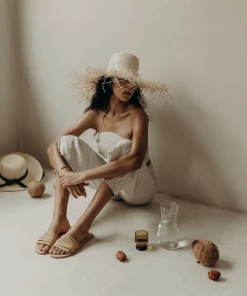 By James Olivia Sandal Ecru NEW ARRIVALS