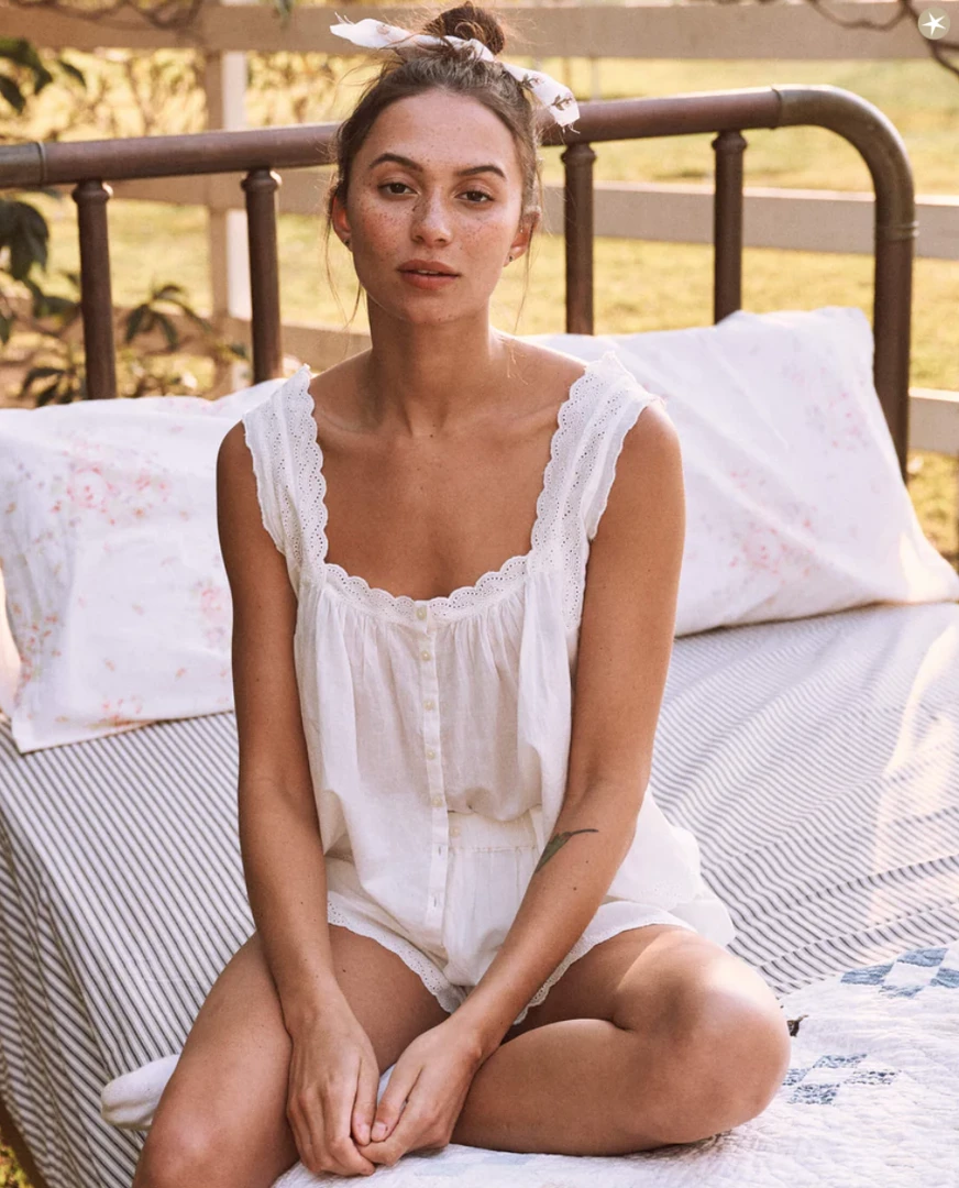 The Great Eyelet Tank: True White 3 The Great Eyelet Tank: True White