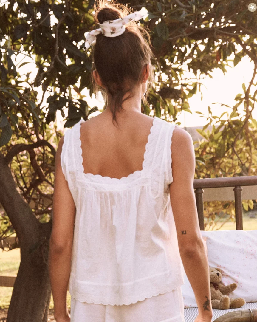 The Great Eyelet Tank: True White 7 The Great Eyelet Tank: True White
