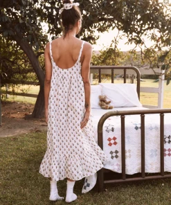 The Great Ruffle Tank Night Dress: Soft Rosette Floral 8 The Great Ruffle Tank Night Dress: Soft Rosette Floral