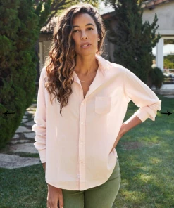 Frank & Eileen NEW ARRIVALS Eileen Woven Button Up: Vintage Rose