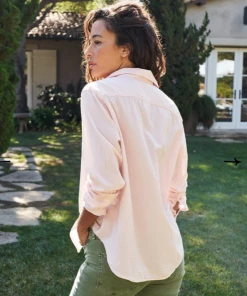 Frank & Eileen NEW ARRIVALS Eileen Woven Button Up: Vintage Rose