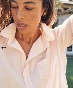 Frank & Eileen NEW ARRIVALS Eileen Woven Button Up: Vintage Rose