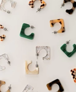 Machete Atlas Hoops In Clear Tangerine 7 Machete Atlas Hoops In Clear Tangerine