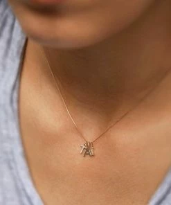 Tai Rittichai 14k Gold Initial Pendant